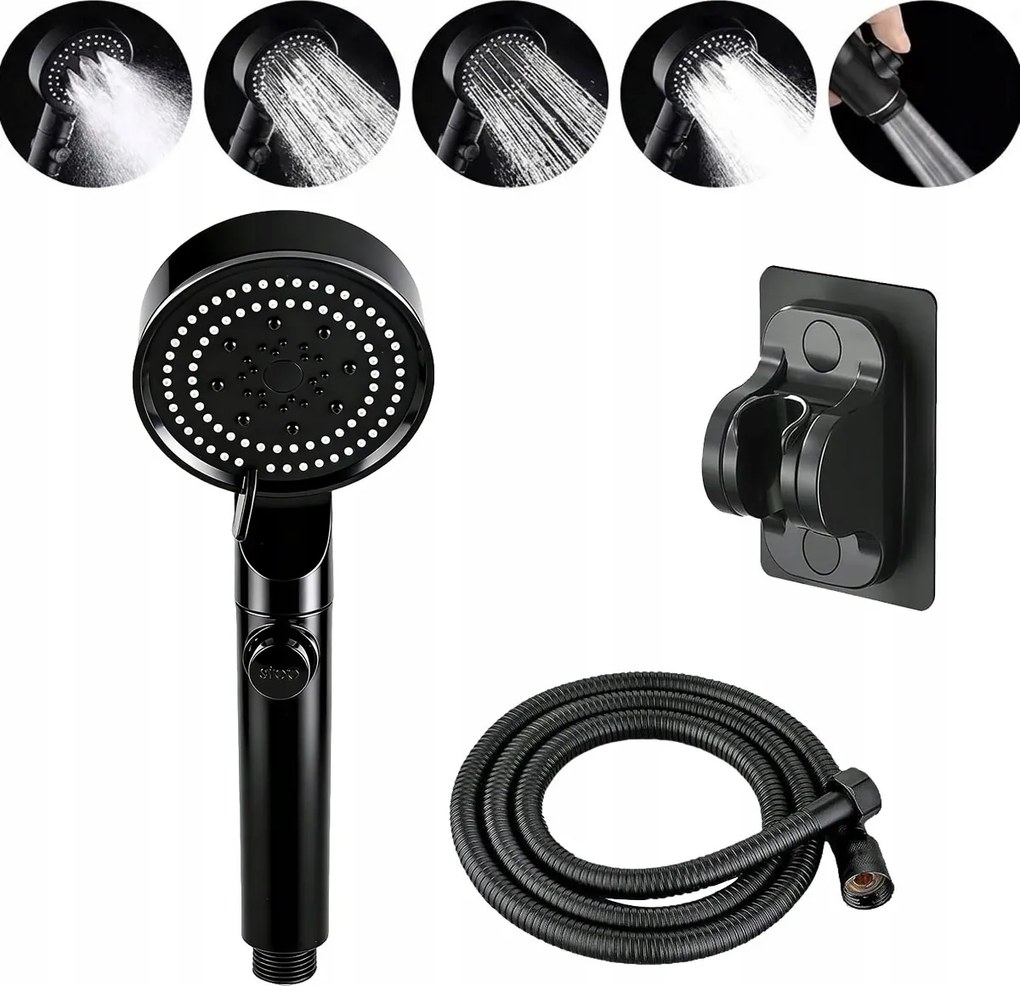 Falra Szerelhető Zuhanyszett Zuhanyfej Zuhanytömlő Kád Zuhanyhoz