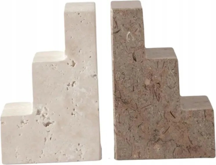 Könyvtámaszok Stair Cube Kalcium És Travertin