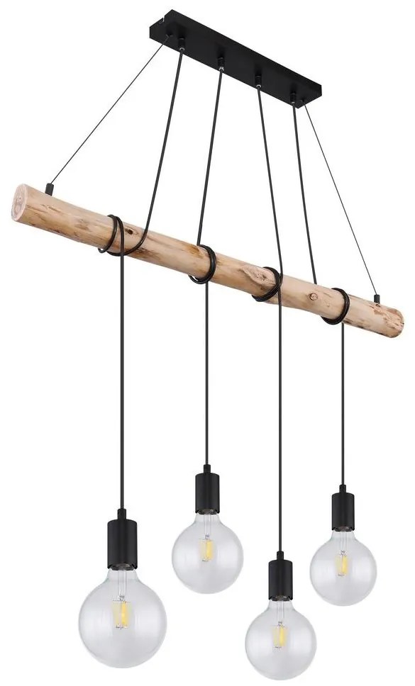 Globo 15439-4 - Csillár zsinóron AUSTON 4xE27/60W/230V