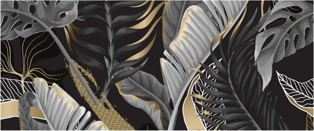 Kép - Arany dzsungel (120x50 cm)