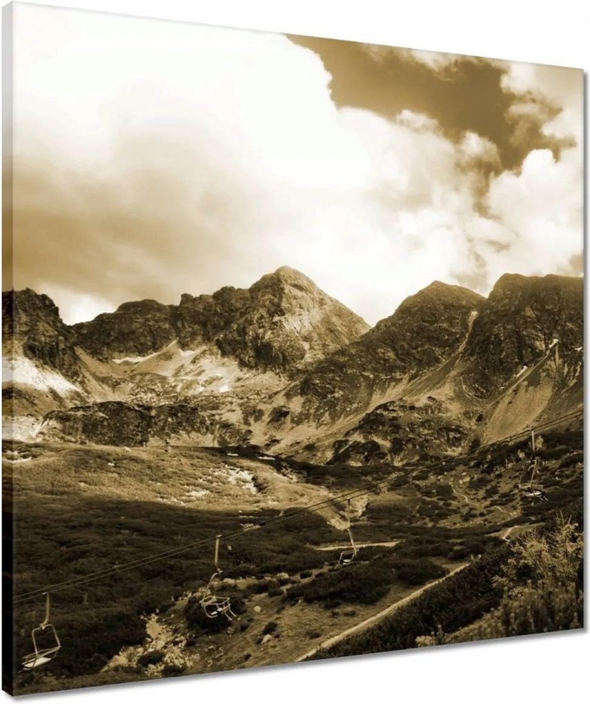 Vászonkép 50x50 Tátra Lengyel hegyek Kilátás