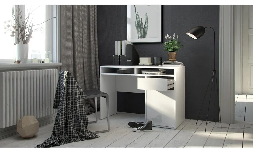 Felix IV íróasztal, fehér fényes