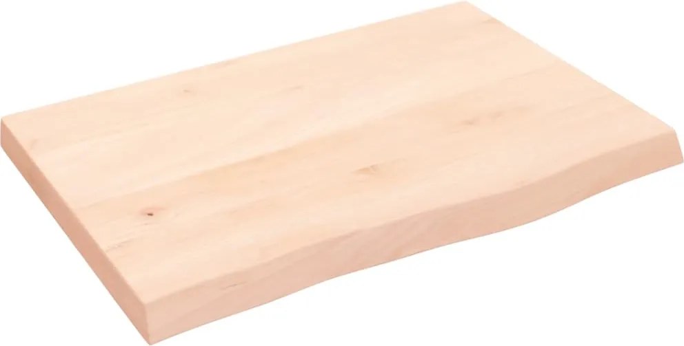 vidaXL kezeletlen tömör tölgyfa fali polc 60x40x(2-4) cm