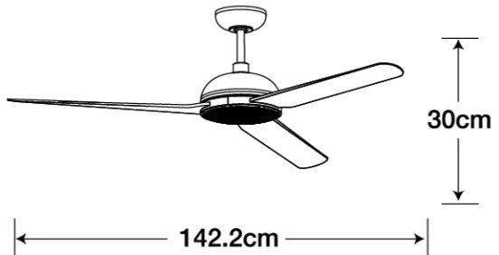Lucci air 213300- LED Dimmelhető mennyezeti ventilátor UNIONE 1xGX53/12W/230V + távirányító
