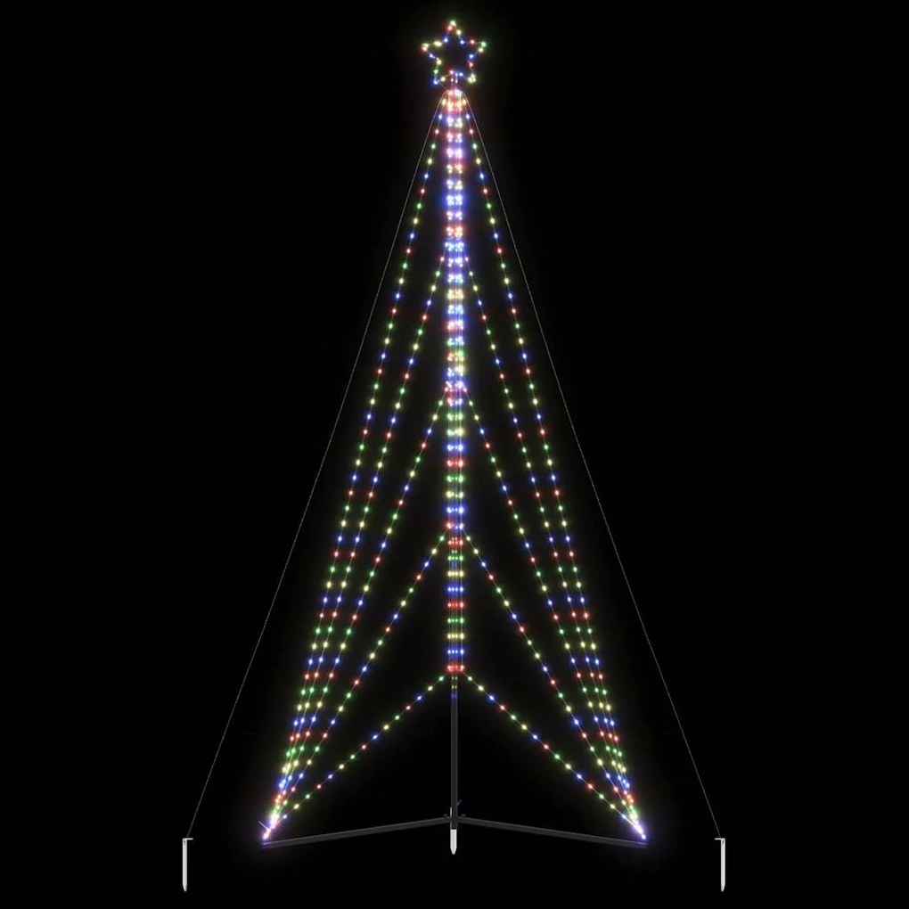 színes LED karácsonyfa 615 LED 404,5 cm