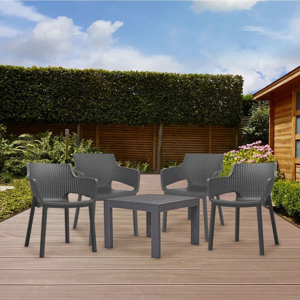 Roeva 4+1 kerti bútor garnitúra szett