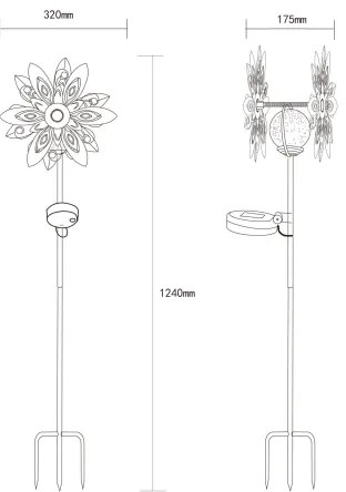 Globo 36578 - LED Napelemes dekoráció LED/0,02W/3V IP44