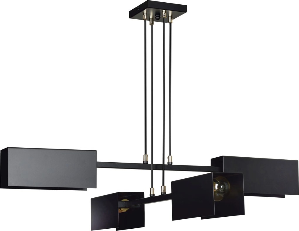 Emibig modern függeszték tolos fekete arany emi633/4