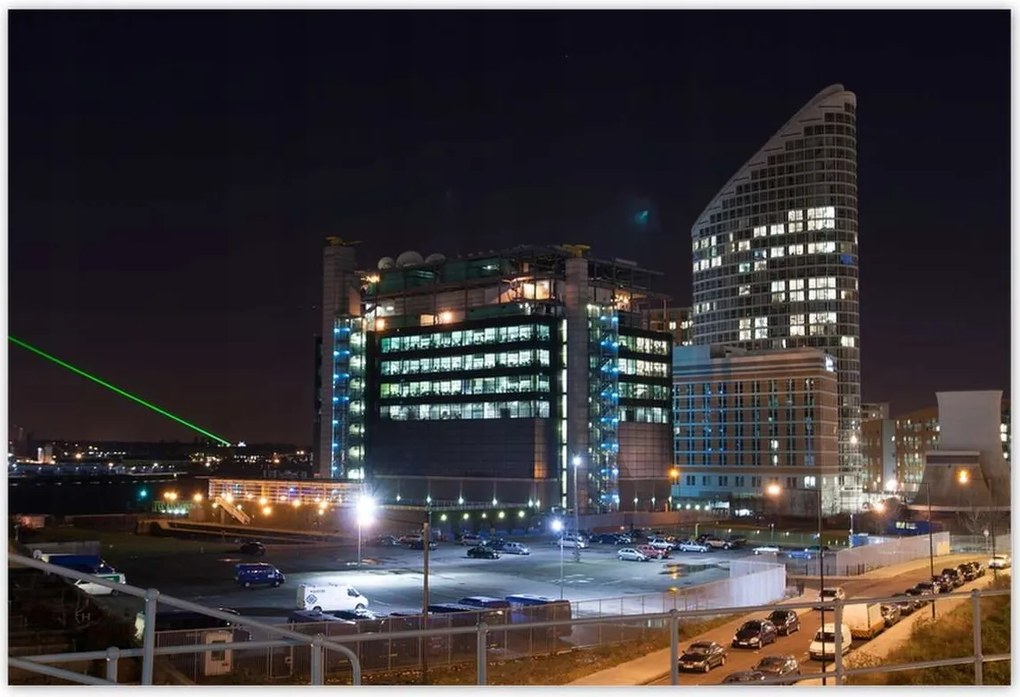 Poszterek 155x105 Éjszaka Kilátás a felhőkarcolókra