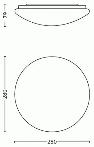 Philips 31801/31/EO - LED mennyezeti lámpa MYLIVING SUEDE LED/9,6W/230V