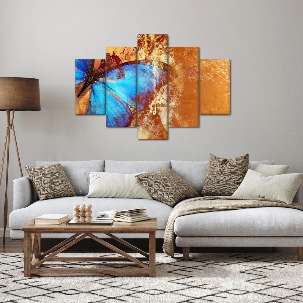 Kép - Kék pillangó (150x105 cm)