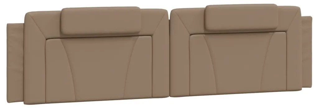 cappuccino színű műbőr ágykeret Viana matrac nélkül 200x200 cm