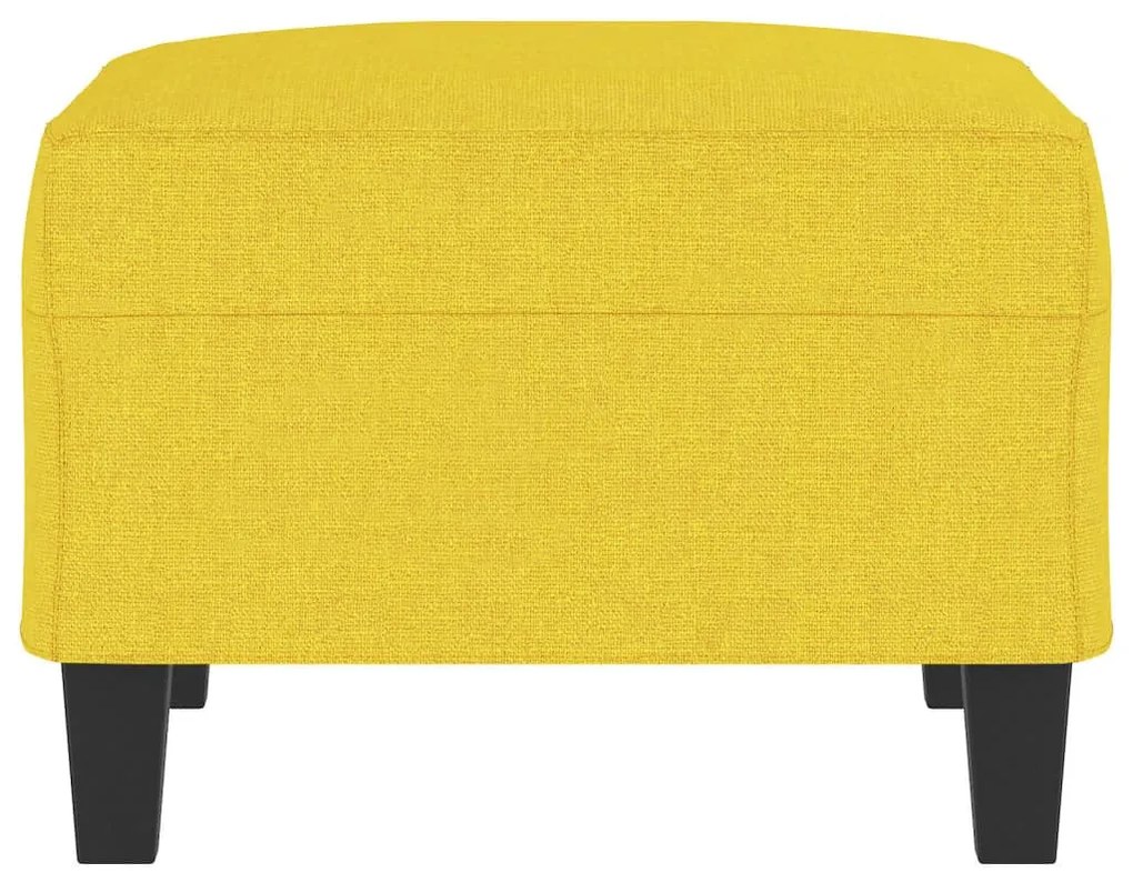világossárga szövet lábzsámoly 70x55x41 cm