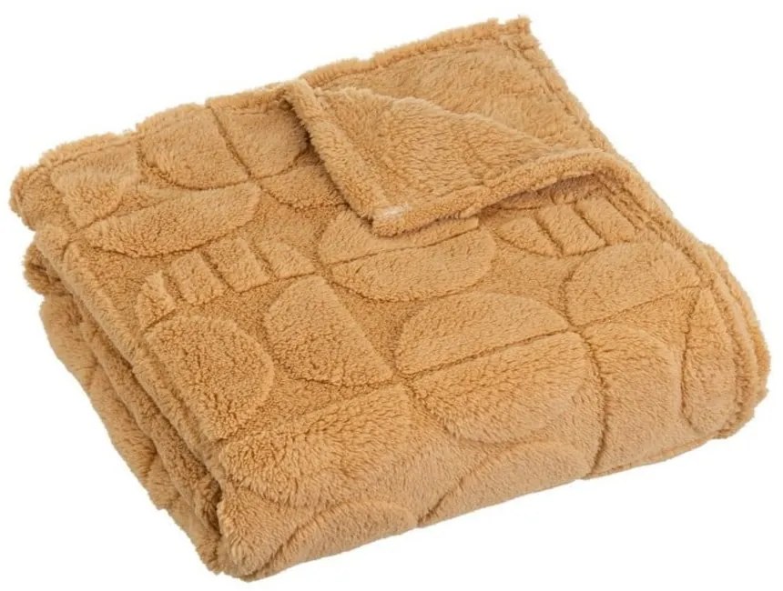 Sárga mikroplüss takaró 130x160 cm Mid Century – Casa Selección