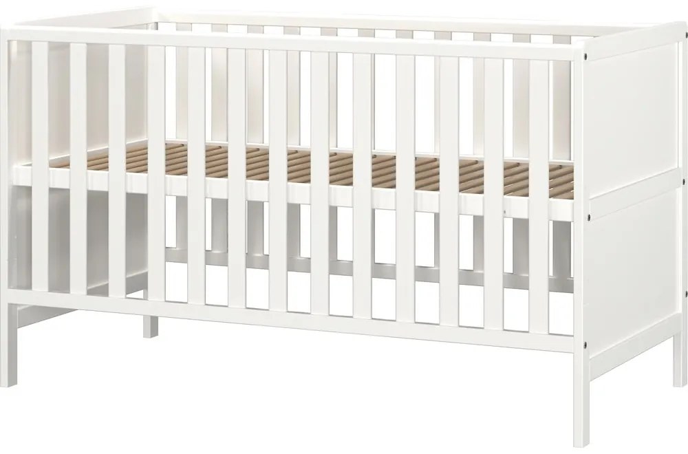 Fehér tömörfa babaágy 70x140 cm Alkmaar – Germania