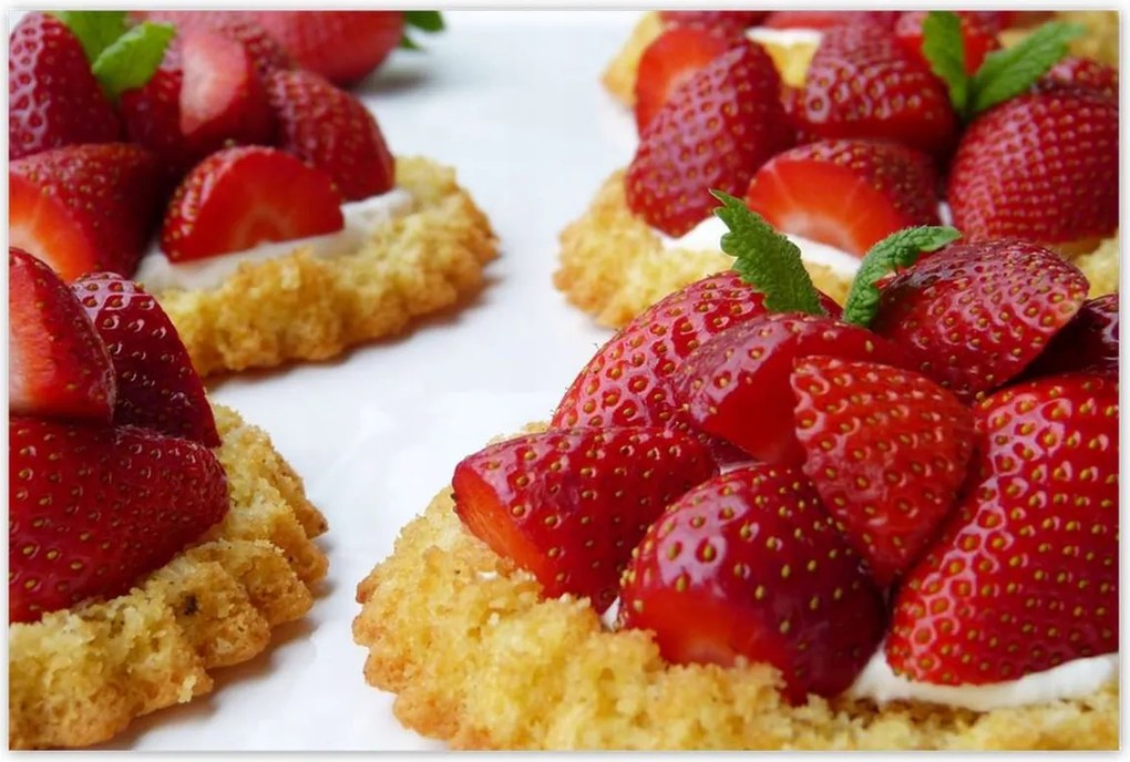 Poszterek 120x80 Eper desszert