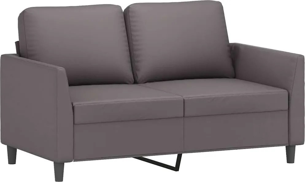 vidaXL 2 személyes szürke műbőr kanapé 120 cm
