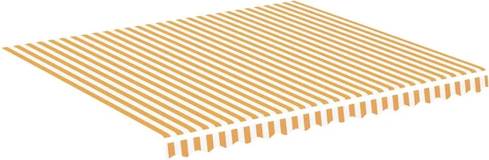 vidaXL sárga és fehér csere napellenző ponyva 4 x 3,5 m