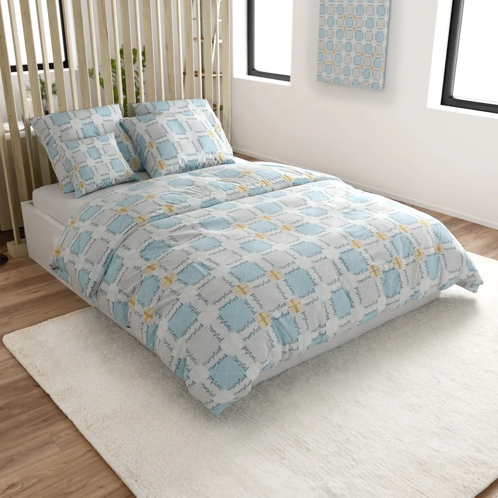 Mikroszálas ágynemű GALDAR kék Ágyneműhuzat mérete: 70 x 80 cm | 140 x 200 cm