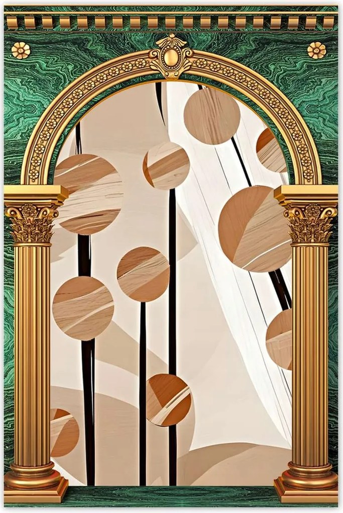 Poszterek 80x120 Bézs az oszlopokon