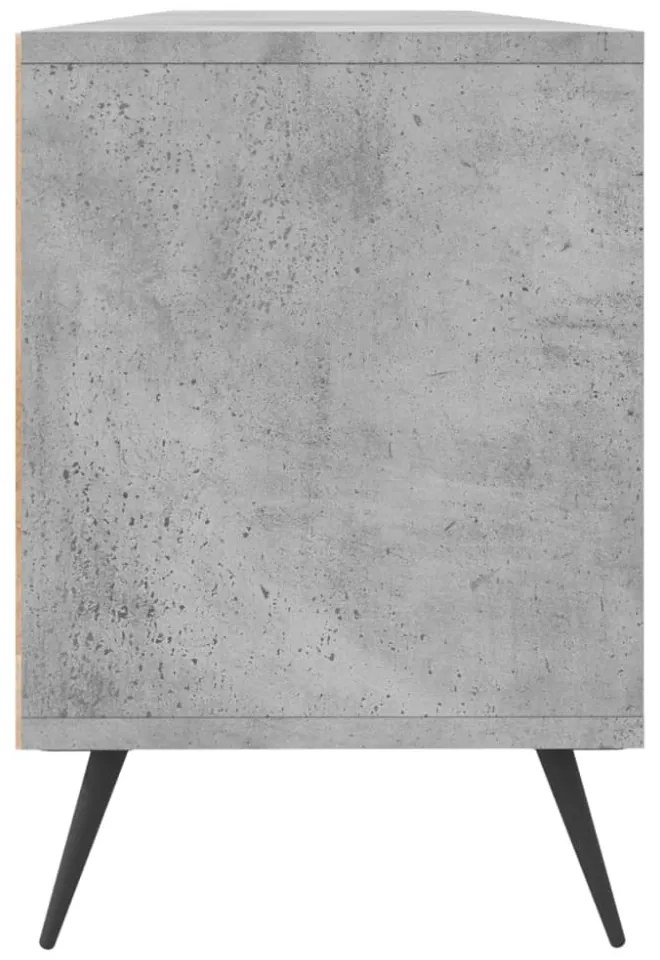 betonszürke szerelt fa TV-szekrény 150x30x44,5 cm