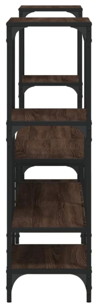 barna tölgy színű szerelt fa TV-szekrény 206,5x28,5x95 cm