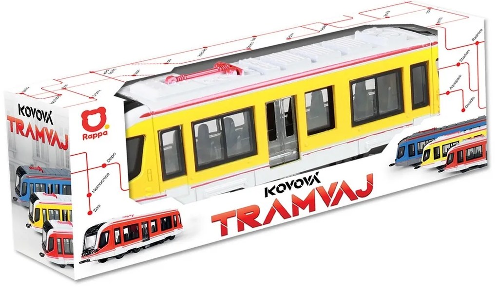 Rappa fém villamos sárga, 20 cm