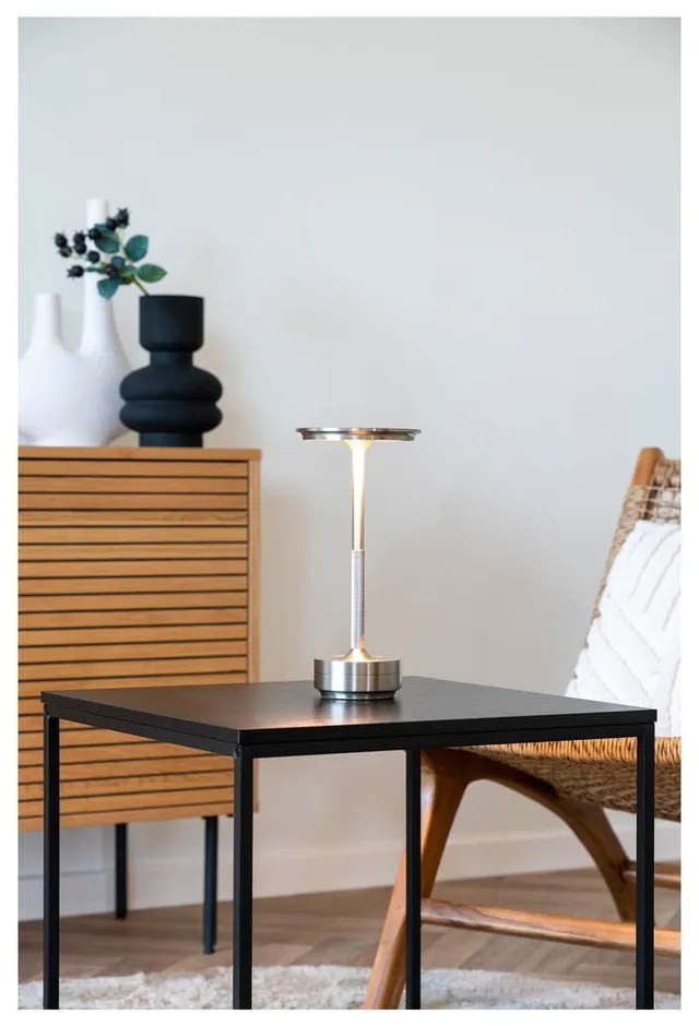 Ezüstszínű LED asztali lámpa (magasság 28,5 cm) Lyneham – House Nordic