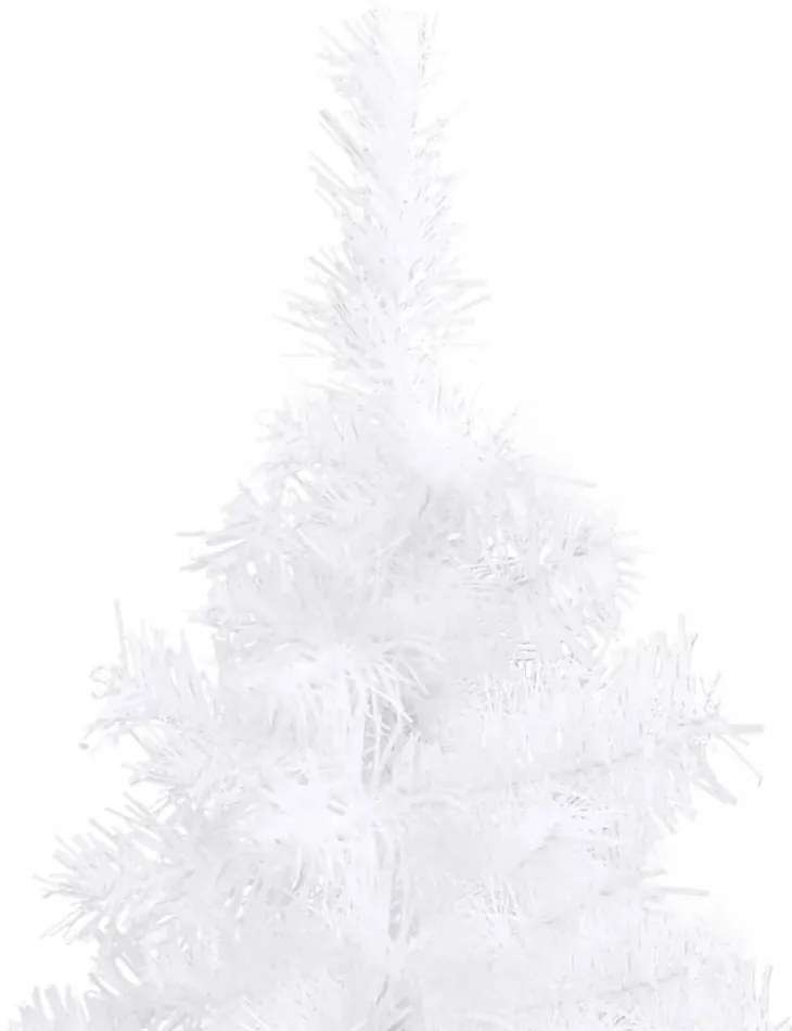 fehér PVC sarok műkarácsonyfa 240 cm