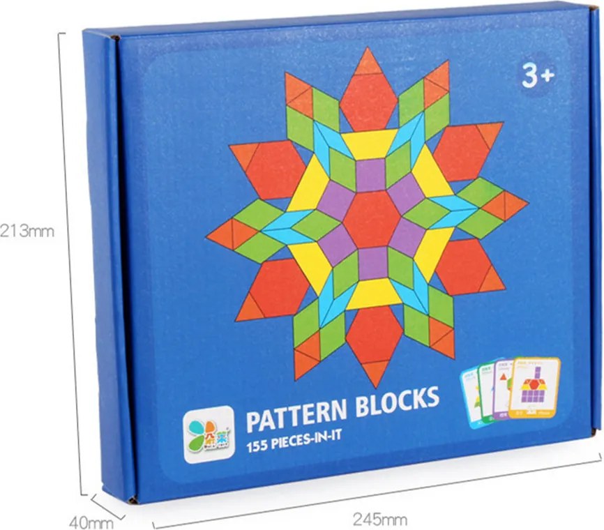 Tangram kreatív formakirakó fajáték 155 db