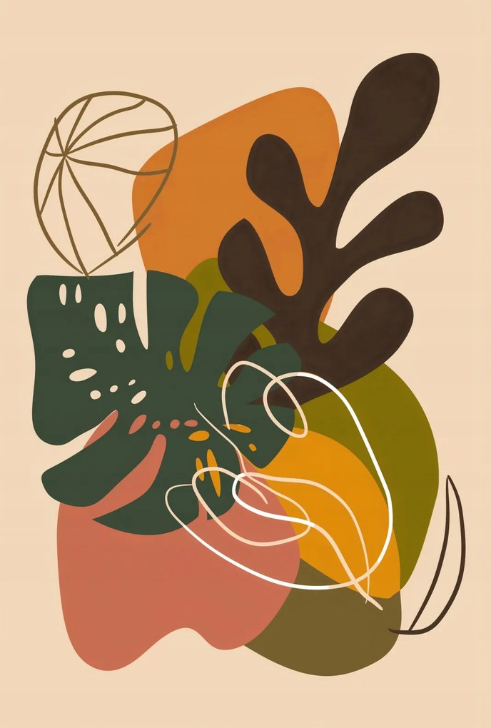 Poszter 61x90,5cm Erdei kompozíció