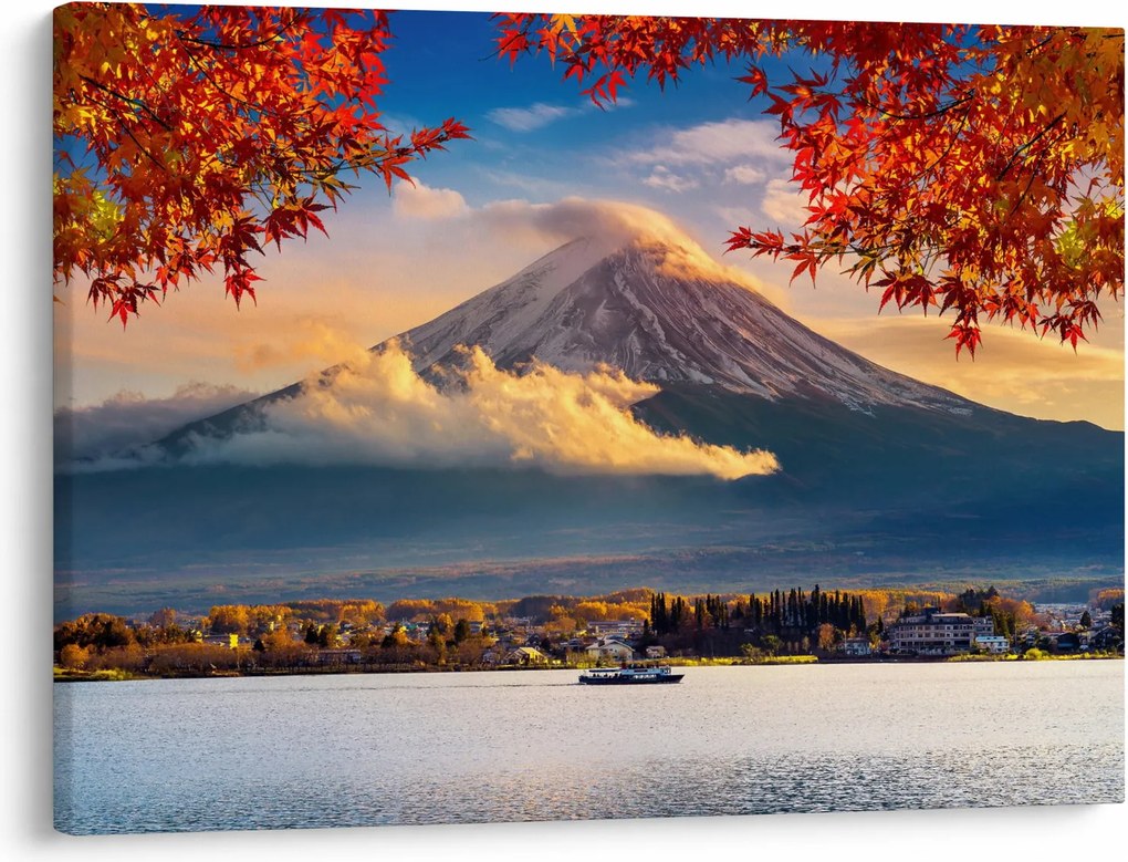 Kép - japán, Fuji hegy (70x50 cm)