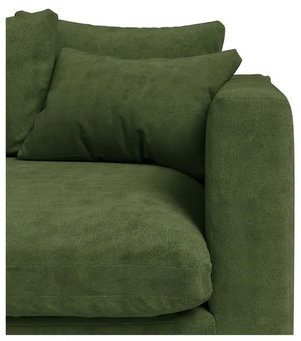 Sötétzöld sarokkanapé (bal oldali) Comfy – Scandic