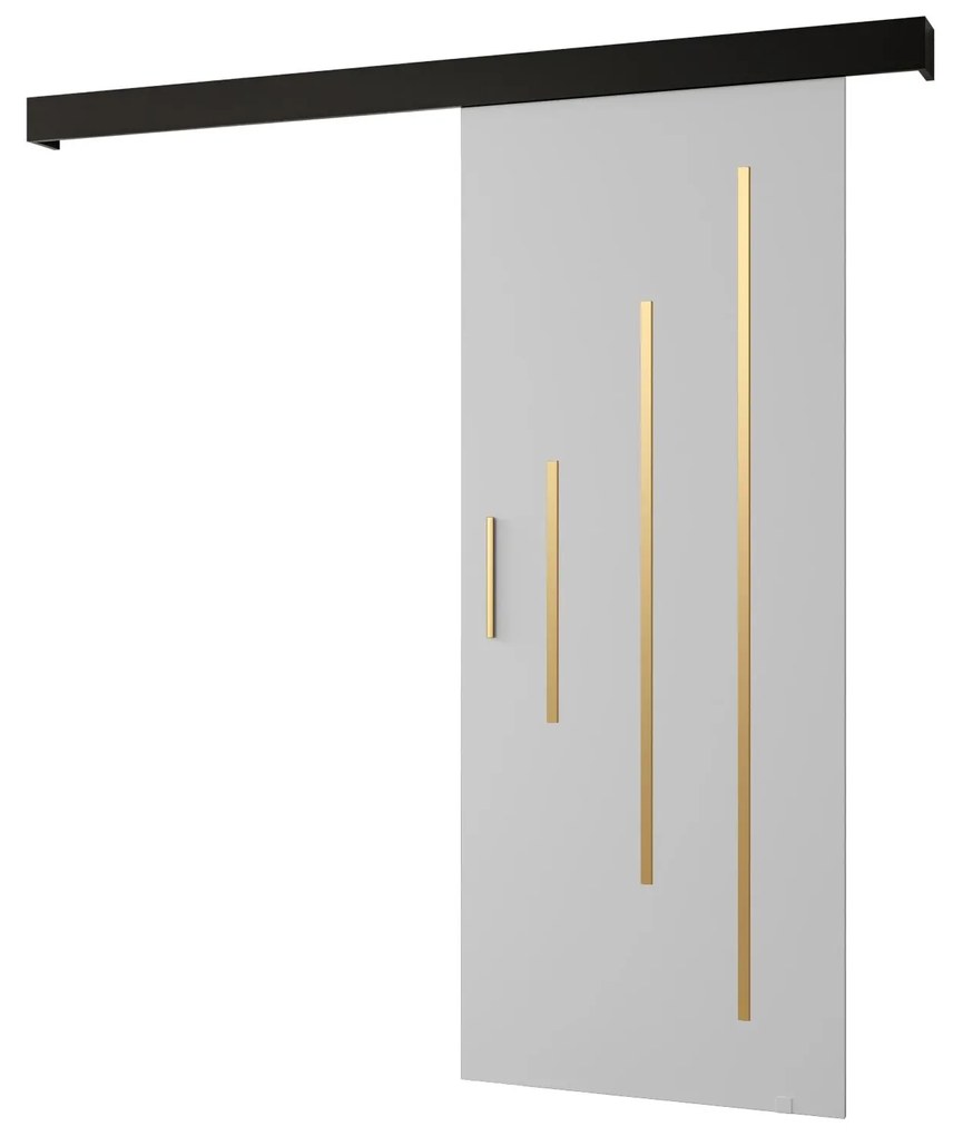 Tolóajtó 80 cm Slavdro 3 (matt fehér + matt fekete). 1108843