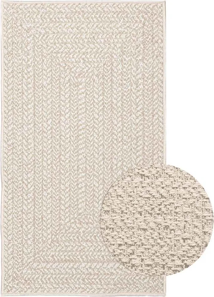 vidaXL ZIZUR krém juta hatású beltéri és kültéri szőnyeg 60x110cm