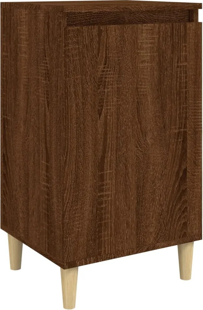 vidaXL barna tölgyszínű szerelt fa éjjeliszekrény 40x35x70 cm