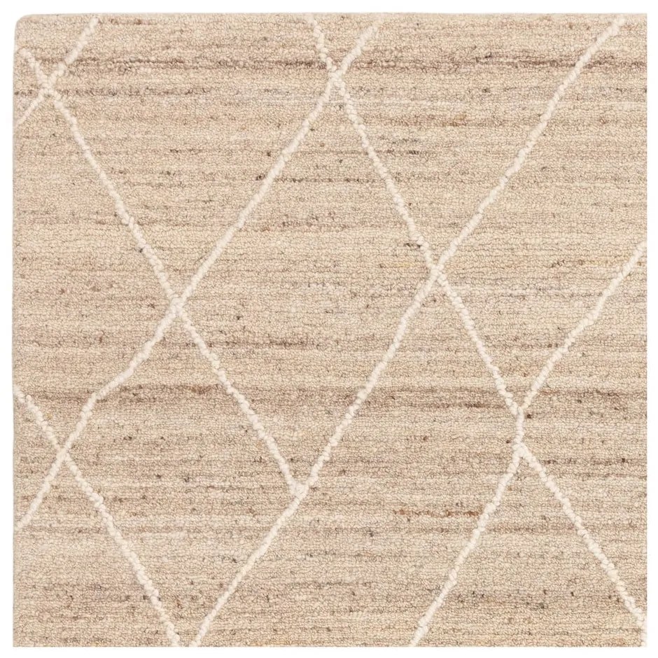 Natúr színű gyapjú szőnyeg 200x290 cm Noah – Asiatic Carpets