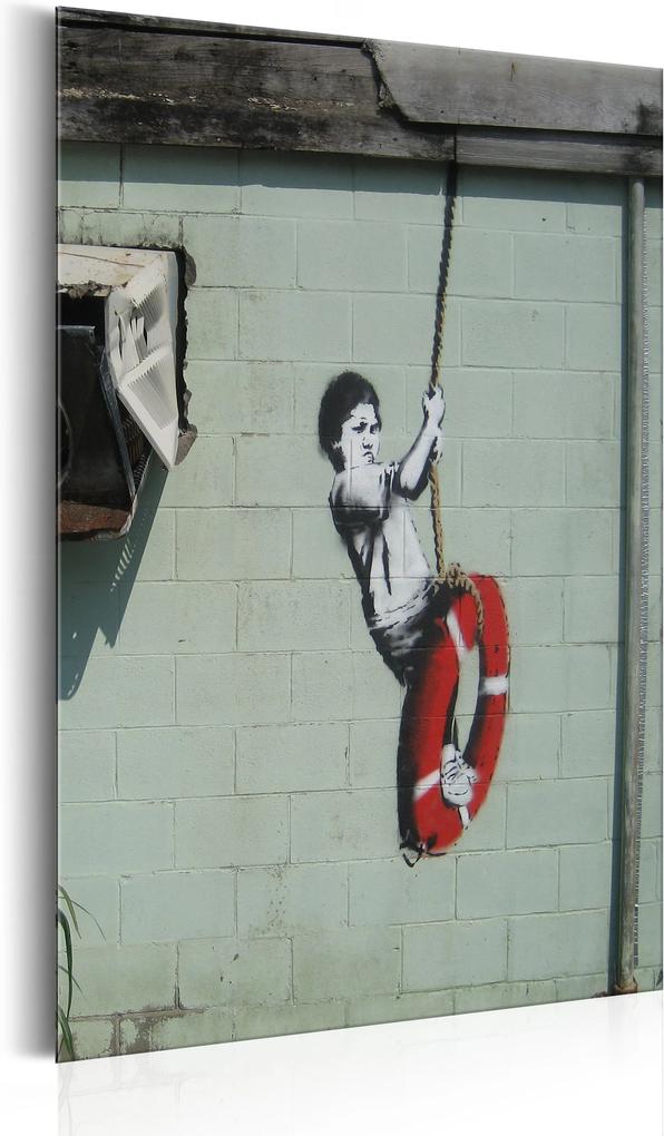 Plakát fémen - Swinger, New Orleans - Banksy [Allplate]