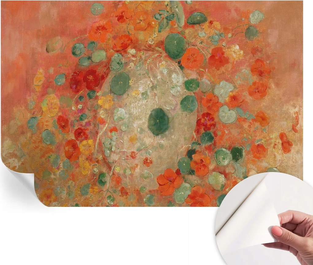 Öntapadós tapéta Falfestmény Prémium Absztrakt virágok 152x104 cm