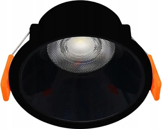 Horoz Süllyesztett mennyezeti Led lámpatest Amara 6W 6400K Kerek Fekete