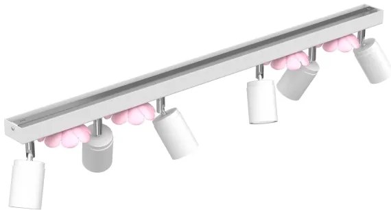 Spotlámpa FLOWER 6xGU10/8W/230V fehér