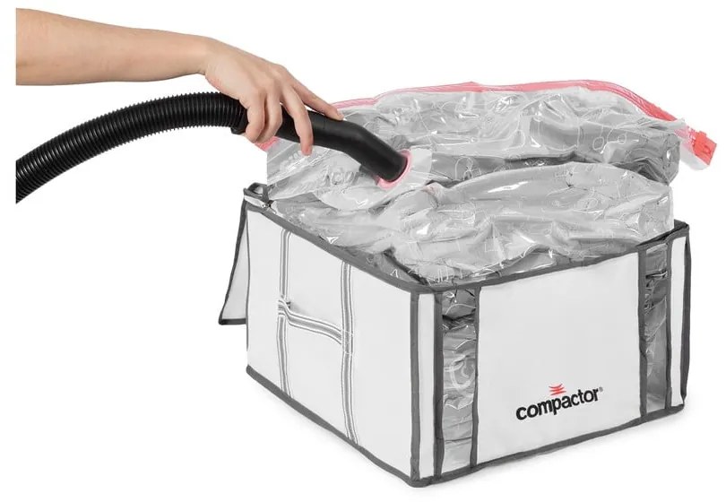 Vákuumos-megerősített textil ruhatároló doboz szett 2 db-os 42x25x25 cm Life – Compactor