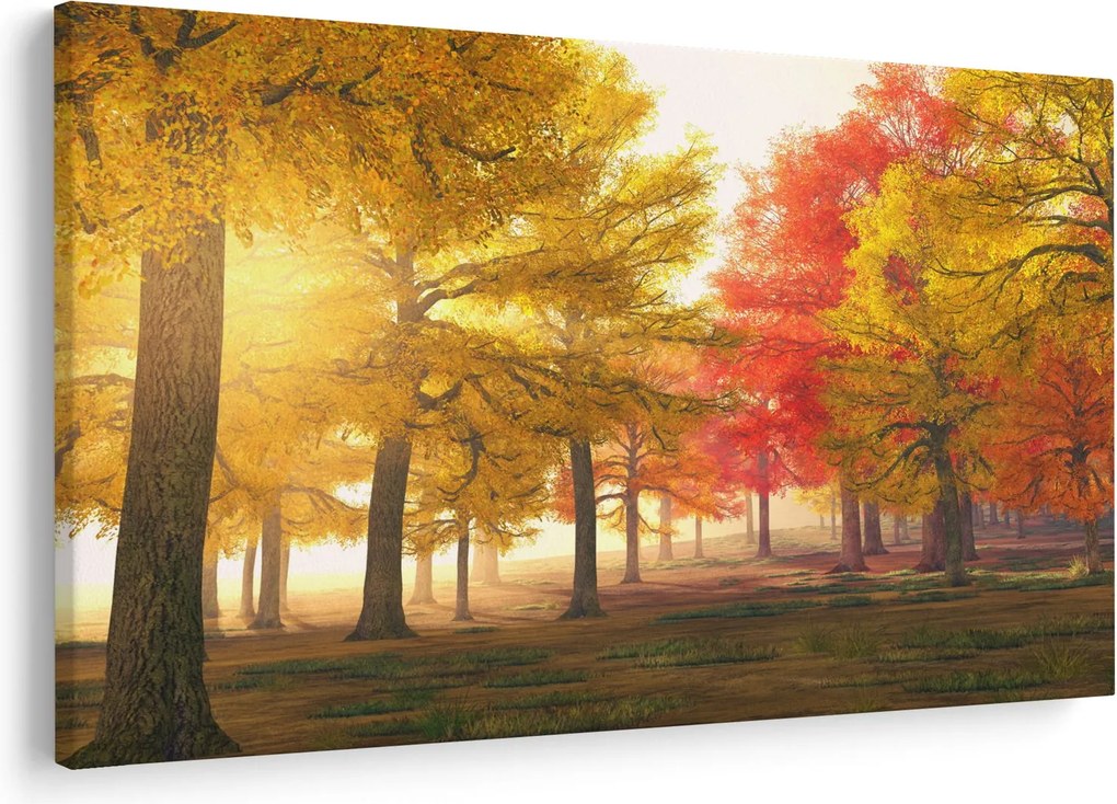 Őszi fák képe (90x60 cm)