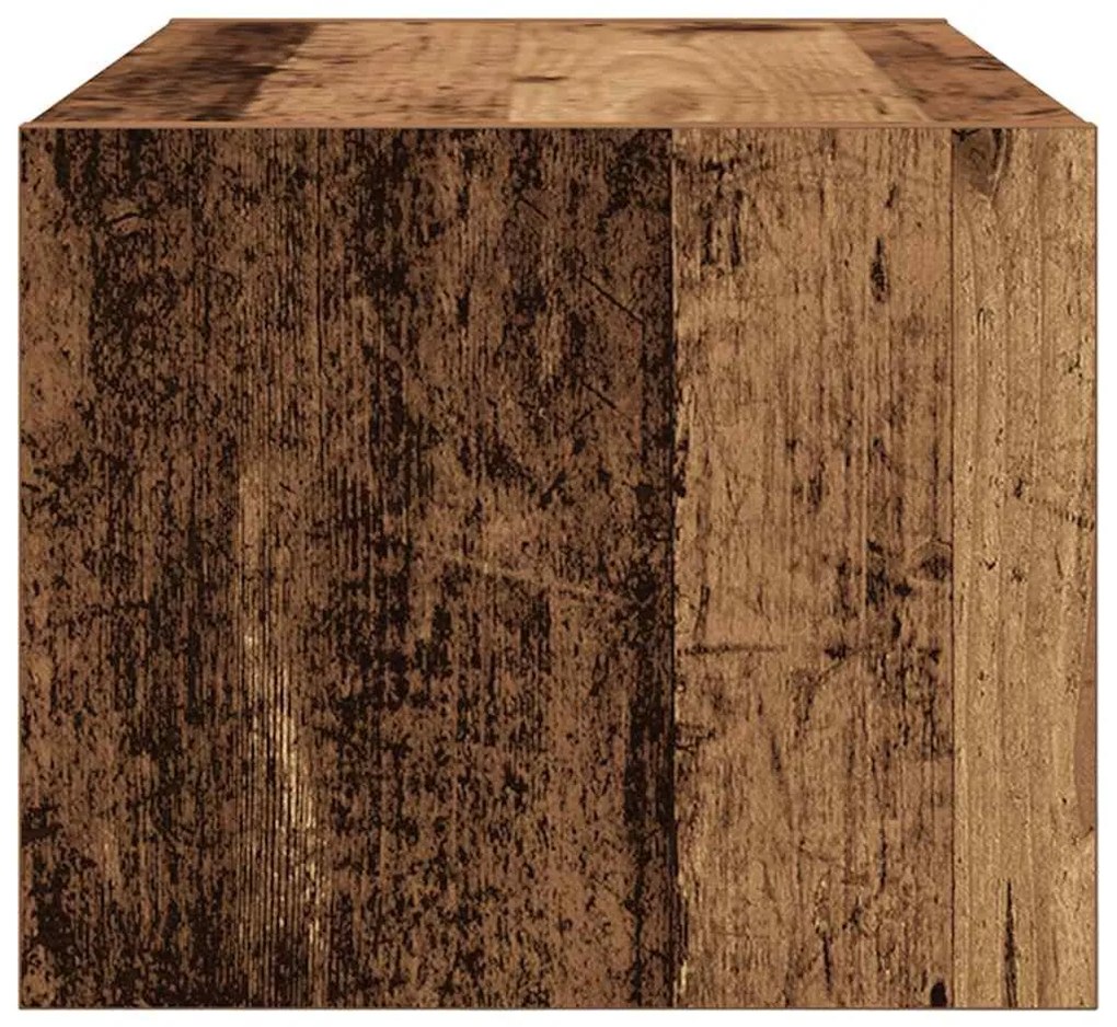 antik fa színű szerelt fa TV-szekrény 60x31x25,5 cm