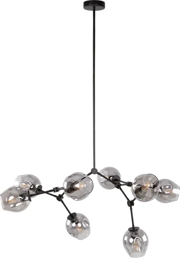 Italux Ferral PND-75075-8-BK-SG Plafonlámpa 8x40W/E27 IP20