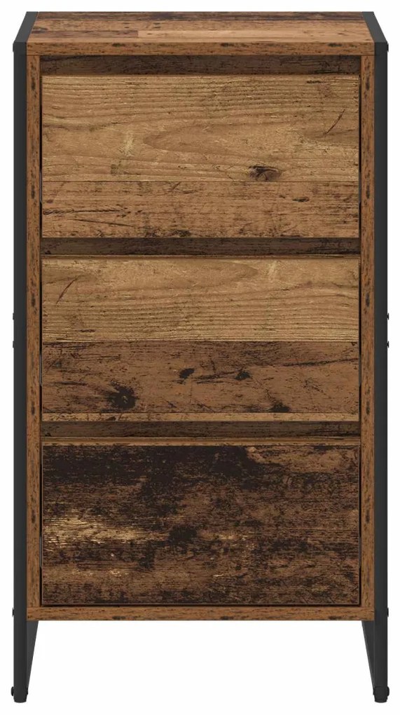 Széf fiókkal Öreg fa 42 x 36 x 75.5 cm Faanyag