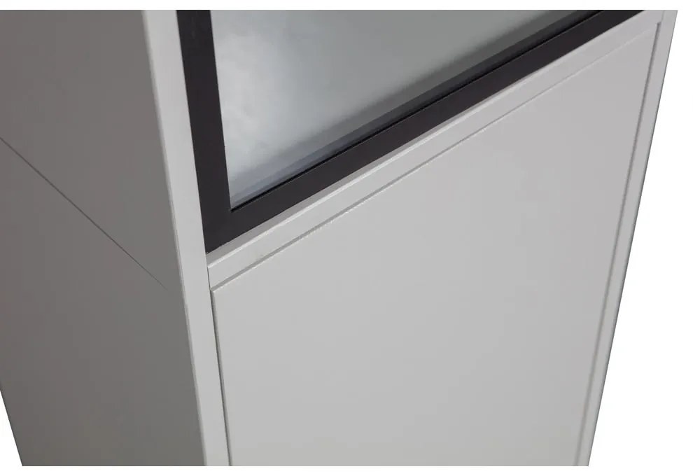 Világosszürke borovi fenyő tálalószekrény 53x230 cm Basic – vtwonen