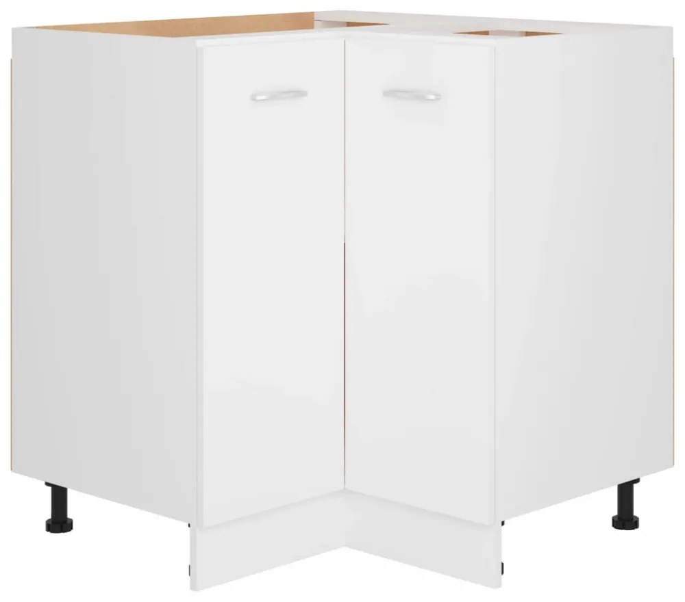 “Lyon” fehér szerelt fa alsó sarokszekrény
