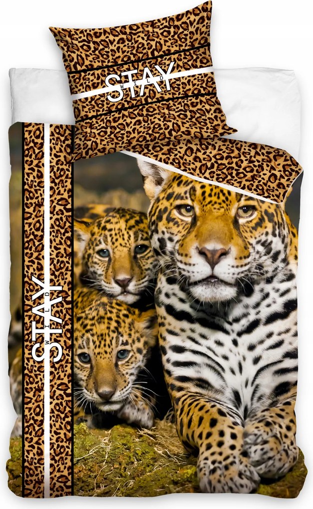 Párduc Ágyneműhuzat Pöttyös Párduc Leopárd Wild 160x200