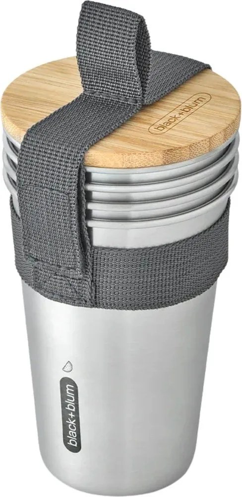 Ezüstszínű rozsdamentes acél utazóbögre 500 ml – Black + Blum